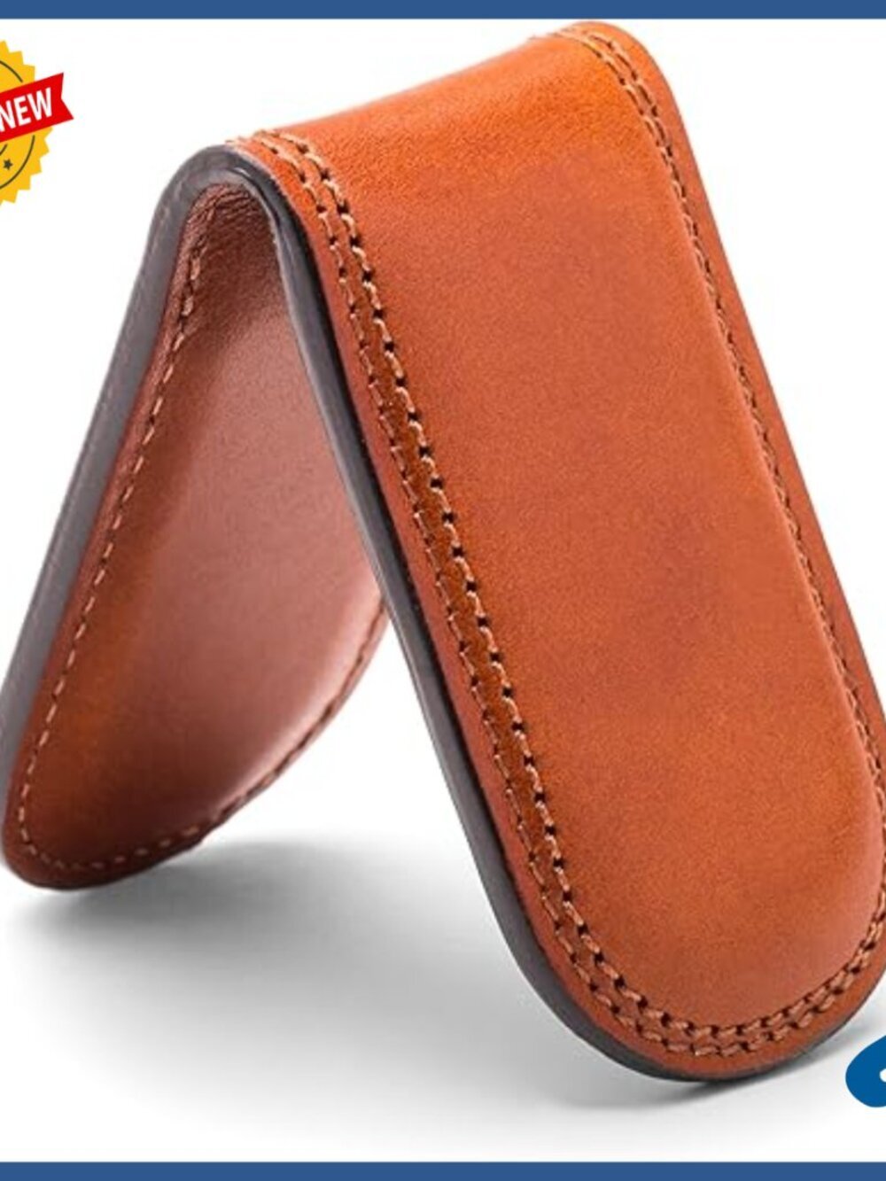 Magnetic Money Clip, Premium Leather, Compact Size, Men's Accessory